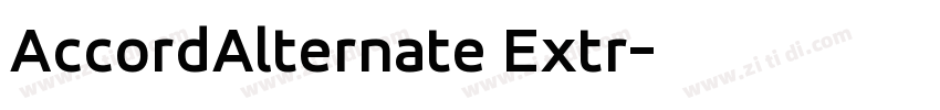 AccordAlternate Extr字体转换